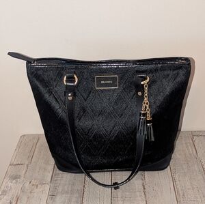 Brahmin Vintage Asher Calf Hair/Croc Embossed Handbag